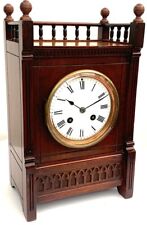 Antique French Mahogany 8-Day Mantel Clock Striking Bracket Clock Gallery 1900