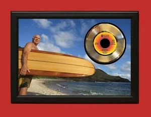 Jimmy Buffett 2 Poster Art Wood Framed 45 Gold Record Display C3 - Picture 1 of 3