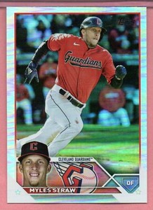 Myles Straw 2023 Topps 2 Rainbow Foil Guardians #474