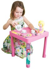 DISNEY Princess Deluxe Tea Party Set 3 in 1 GIOCO TAVOLO, paint and play 4 + UK