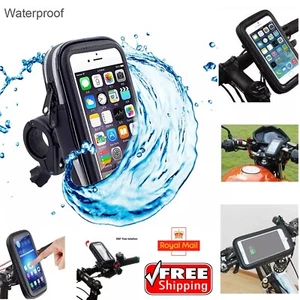 Bicycle Motor Bike Waterproof Phone Case Mount Holder For All Samsung Phones UK - Picture 1 of 37