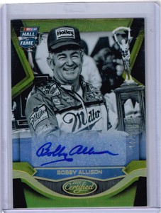 2016 CERTIFIED BOBBY ALLISON NASCAR HALL OF FAME GOLD AUTOGRAPH CARD#BA /25