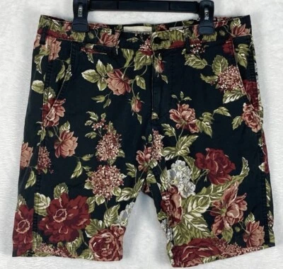 VTG Denim & Supply Ralph Lauren Mens 34 Floral Bermuda Beach Preppy Dad Shorts - Image 1 of 4