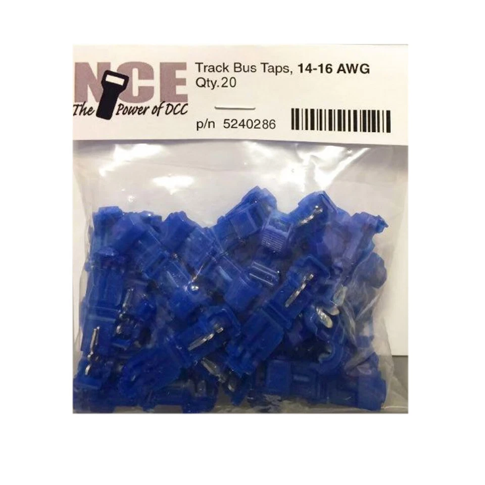 NCE 5240286 Track Bus Taps 14-16 Gauge Blue 20pk - Image 1 of 1