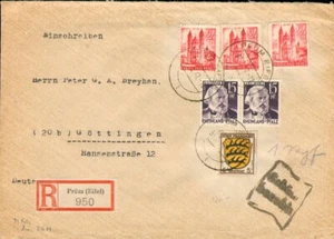 Gebühr bezahlt Beleg Fanz- Zone Prüm Eifel - Göttingen R-Brief - Bild 1 von 2