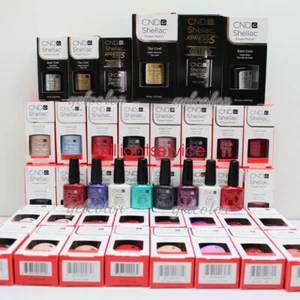 VENTA CALIENTE CND Shellac UV LED Gel Esmalte de Uñas Base Capa Superior 7.3ml 0.25oz TODO EL COLOR - Imagen 1 de 136