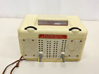 Vintage Dahlberg Model 49-6 White Dime Coin Operated Motel Radio
