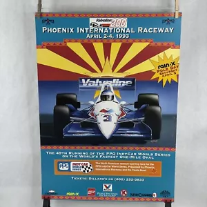 Vtg April 2-4 1993 Indycar Phoenix International Raceway Promo Poster 20”x28” - Picture 1 of 11