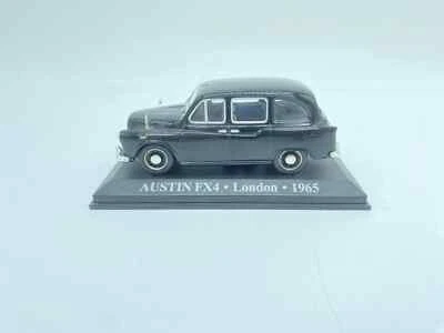 MODELLINO AUTO AUSTIN FX4 TAXI LONDON 1965 NERA - EDICOLA - SCALA 1:43 "NO BOX" - Immagine 1 di 4