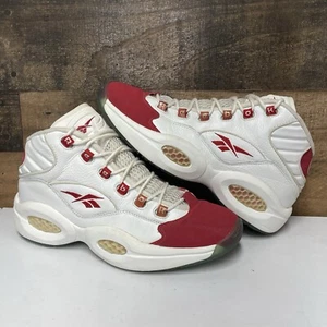 Reebok Question OG White Red Toe - Men's Size 11.5 - 4-52071 - Vintage 1996 - Picture 1 of 9