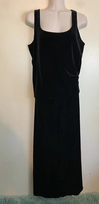 JR NITES CALIENDO Black 2pc Velvet  Formal Gown Top Skirt Set size M - Image 1 of 4
