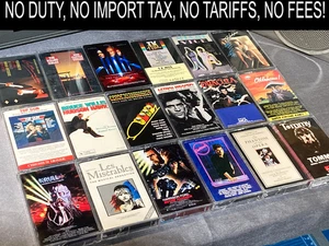 Movie Soundtrack Cassette Tapes: Krull, Blade Runner, Tommy, No Tariffs, No Fees - Picture 1 of 88