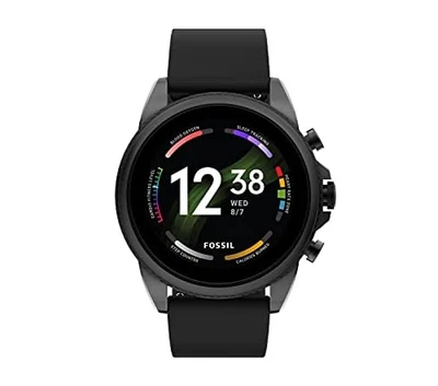 Fossil Men's Gen 6 44mm Stainless Steel Touchscreen Smart Watch Black Unisex NIB - Image 1 of 4