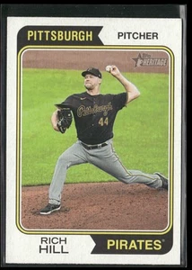 2023 TOPPS HERITAGE RICH HILL PITTSBURGH PIRATES #374 - Picture 1 of 2