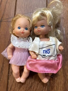 Lote De Dos Barbie Mattel Vintage Heart Family Baby - Imagen 1 de 2