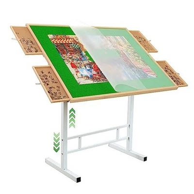 Стол-пазл 1500 элементов с выдвижными ящиками регулируемый угол и высота пазл  - Изображение 1 из 4