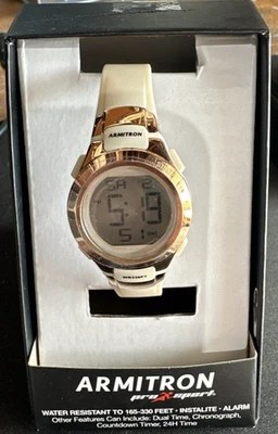 Woman’s Armitron Pro Sport Digital Watch Rose Gold Brand New 45/ 7012PBH 212 - Image 1 of 4
