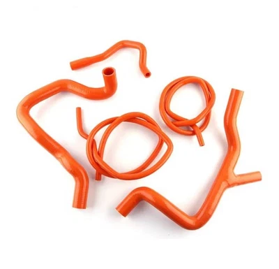 FORD FOCUS MK2 RS 2.5 ST225 ORANGE COOLANT HOSE RADIATOR SILICONE KIT 2005-2011 - Image 1 of 4