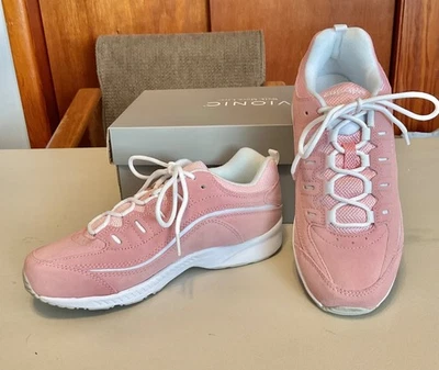 EASY SPIRIT Suede LEATHER & Fabric - Women's TENNIS SHOES - Pink - 8 wide  - Image 1 of 4