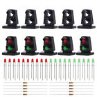  JTD21 10 sets Target Faces With LEDs Railway Dwarf signal HO OO Scale 2 Aspects