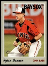 2019 Topps Heritage Minors Base #109 Rylan Bannon - Bowie Baysox