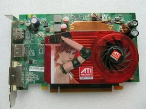 ATI Radeon HD3650 256MB GDDR3 PCIe HDMI DVI DP Video Graphics Card 0K629C - Picture 1 of 2
