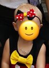 IG Small Shop Baby Girls Minnie Mouse Bow Soft Elastic Headband Handmade