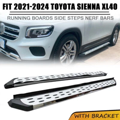 Fits for 2021 2022 2023 2024 Toyota Sienna XL40 Running Board Nerf Bar Side Step - Image 1 of 4