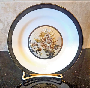 The Art Of Chokin Collectors Plate Flowers and Bird 24K  Gold Silver Copper 6.5" - Picture 1 of 3