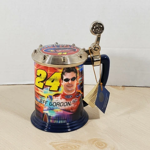 Nascar Jeff Gordon #24 DuPont Large Ceramic Mug 2004 Motorsports Coffee Cup Cover