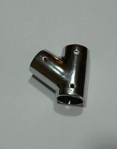 raccordo pulpito ottone cromato inclinato 60° tienitibene nautica barca N18 - Foto 1 di 3