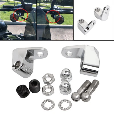 Kit de reubicación de soporte de montaje de señal de giro cromado para Harley Fat Boy Night Train Foto 1 de 4