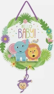 Fisher Price Hello Baby Hanging Sign Designware by Amscan 17" (1) - Picture 1 of 1