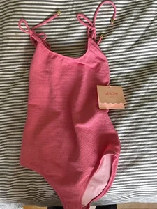 Lison paris swimsuit, pink, New with Tags, size 12Y - Picture 1 of 3