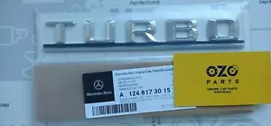 Genuine Mercedes Turbo Rear badge emblem A1248173015 W124 W126 W463 - Picture 1 of 1