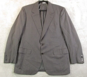 Vintage Brioni Wool Blazer Jacket Mens 42R Charcoal Grey Single Breasted Augusto - Picture 1 of 21