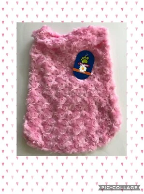 Abrigo Top Paw Rosa Piel Rosa Mascota Perro (J) Foto 1 de 4