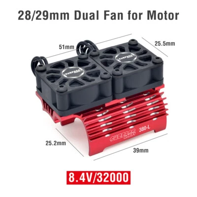 SURPASS HOBBY RC Motor Cooling Fan Heatsink for 1/8 1/10 RC Car 540 550 Motor - Image 1 of 4