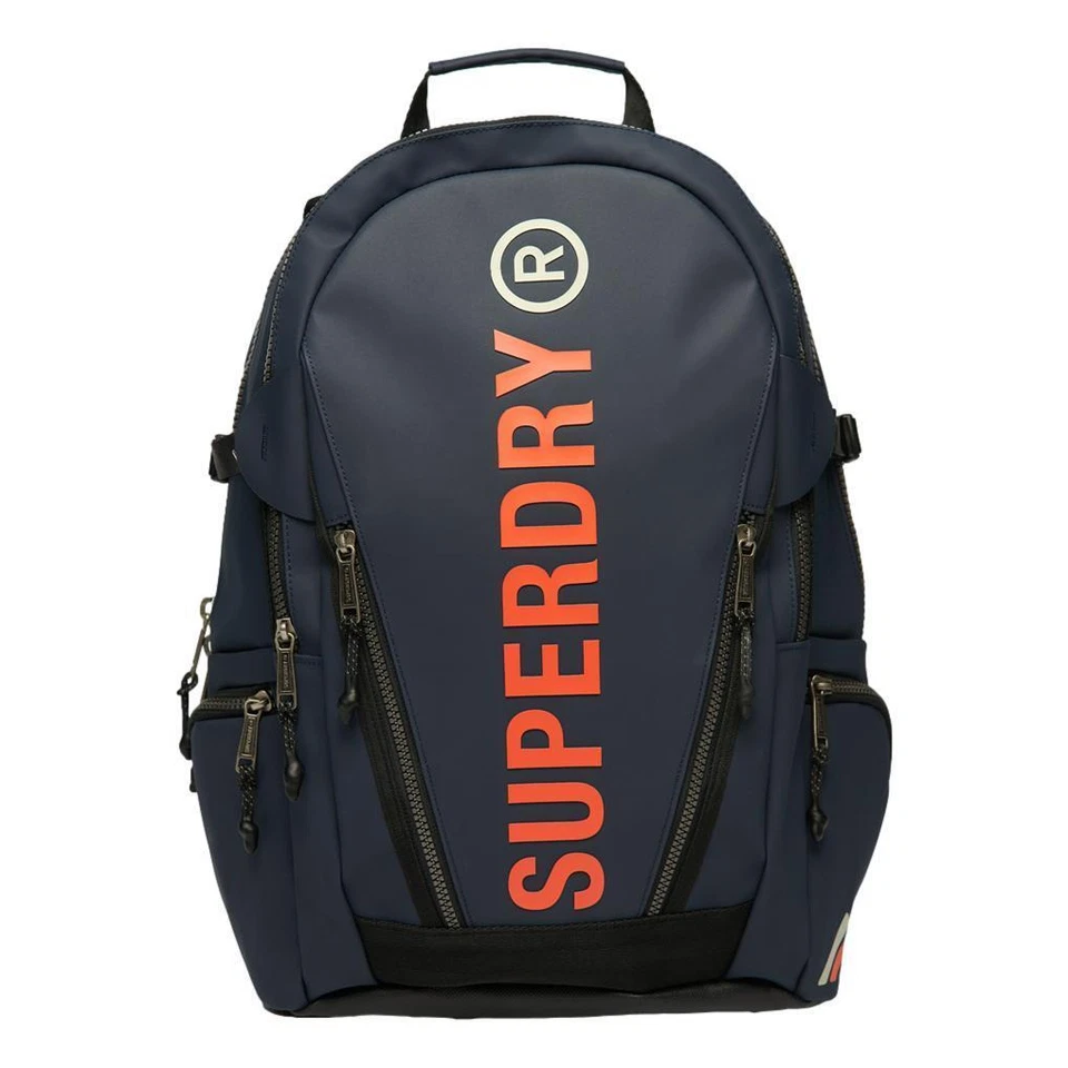 Mochila feminina de lona Superdry - Azul marinho - Imagem 1 de 3