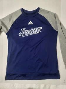 Adidas Aeroready Youth Large Georgia Tech Yellow Jackets Pullover Fleece - Picture 1 of 12