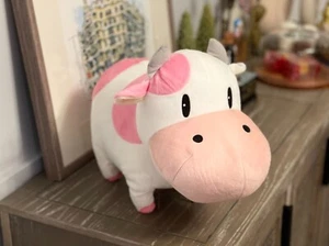 Harvest Moon Strawberry Milk Cow Cuddly Plush 🍓 Moomoo Dairy Cattle NWOT 15" - Picture 1 of 24