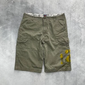 Vintage Mambo Cargo Shorts Faded Olive Green Size 36 - Picture 1 of 24