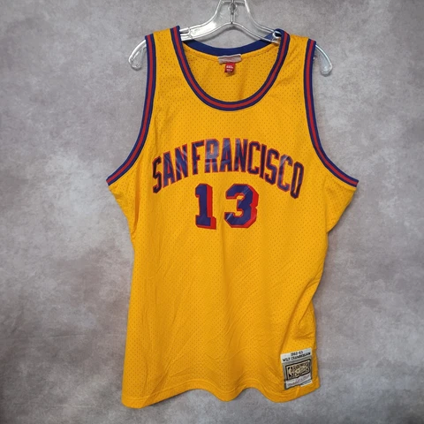 Mitchell & Ness HWC San Francisco Warriors Wilt Chamberlain 13 Jersey Mens 2XL Cover
