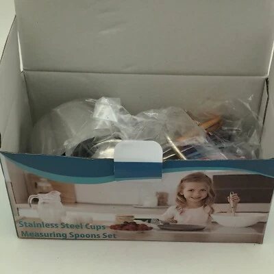 Measuring Cups & Spoons Set of 16 Wildone Premium Stainless Steel Measuring C... - Image 1 of 4