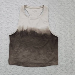Camiseta sin mangas corta a rayas acuarela Athleta Shanti para mujer talla pequeña entrenamiento yoga salón - Imagen 1 de 5