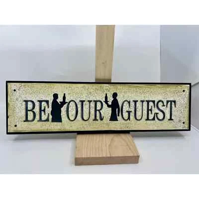 SQUARE NEST BE OUR GUEST WOOD SIGN 17" X 5" - Image 1 of 4