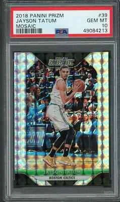 Jayson Tatum 2018 Panini Prizm "Mosaic" #39 - PSA 10 - GEM MINT - Celtics ! - Image 1 of 2