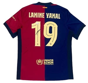 FC Barcelona Lamine Yamal Signed Soccer Jersey BAS Beckett Witnessed - Picture 1 of 10