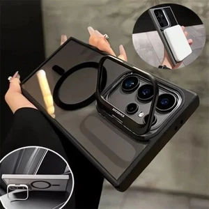 For Samsung Galaxy S25 S24 S23 S22 Ultra Plus Case Magnetic Magsafe Clear Cover - Photo 1 sur 15