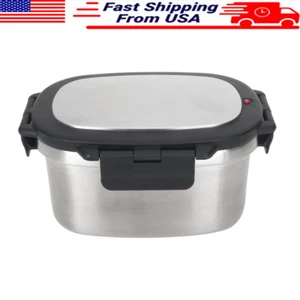 Stainless Steel Insulated Food Container W/ Divider 33oz Hot/Cold Lunch Box - Picture 1 of 9